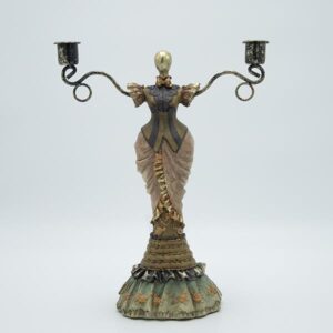 ΚΗΡΟΠΗΓΙΟ ΦΙΓΟΥΡΑ ΠΟΛΥΡΕΖΙΝ ΧΡΥΣΟ ΑΝΤΙΚΕ - ΡΟΔΑΚΙΝΙ 25x11x35.5cm