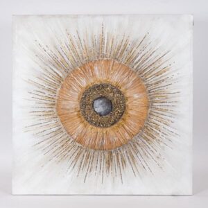 ΠΙΝΑΚΑΣ ΚΑΜΒΑΣ ΜΑΤΙ ΛΕΥΚΟΣ - ΚΑΦΕ 80x3x80xcm