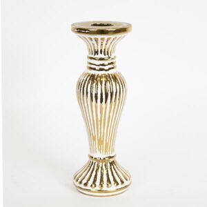 ΚΗΡΟΠΗΓΙΟ ΚΕΡΑΜΙΚΟ ΧΡΥΣΟ-ΜΑΥΡΟ 1 ΘΕΣΗ 10.2x10.2x24.8cm