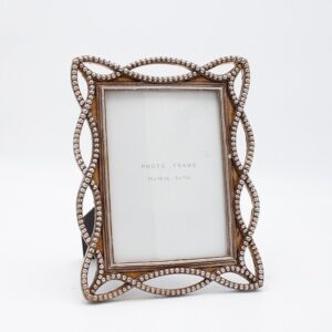 ΚΟΡΝΙΖΑ (13x18) ΜΕ ΠΕΡΛΕΣ ΠΟΛΥΡΕΖΙΝ ΜΠΡΟΝΖΕ 18.2x1.8x23.7cm