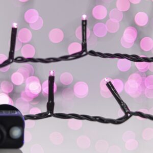 ΣΕΙΡΑ, 240 LED 3mm, 31V ΜΕΤΑΣΧΗΜΑΤΙΣΤΗ, 8 ΠΡΟΓΡΑΜΜΑΤΑ & ΜΝΗΜΗ, ΠΡΑΣΙΝΟ PVC ΚΑΛΩΔΙΟ, ΡΟΖ LED ΑΝΑ 5cm, ΠΡΟΕΚΤΑΣΗ ΠΑΡΟΧΗΣ 3m, ΙΡ44