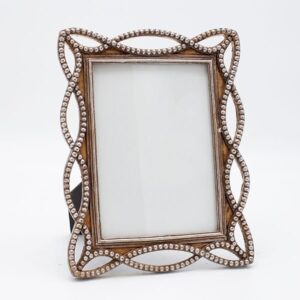 ΚΟΡΝΙΖΑ (15x20) ΜΕ ΠΕΡΛΕΣ ΠΟΛΥΡΕΖΙΝ ΜΠΡΟΝΖΕ 21x2x26cm