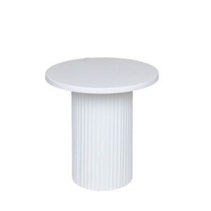 ΤΡΑΠΕΖΙ BOHΘΗΤΙΚΟ ΜΕΤΑΛΛΟ-ΞΥΛΟ ΛΕΥΚΟ 33.5x33.5x32.5cm