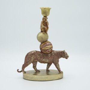 ΚΗΡΟΠΗΓΙΟ ΠΑΝΘΗΡΑΣ - ΜΑΙΜΟΥ ΠΟΛΥΡΕΖΙΝ ΡΟΖ - ΧΡΥΣΟ 20x9.5x28.5cm