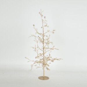 ΔΙΑΚΟΣΜΗΤΙΚΟ ΔΕΝΤΡΑΚΙ ΜΕ ΚΡΥΣΤΑΛΛΑΚΙΑ, ΣΑΜΠΑΝΙ, 55cm