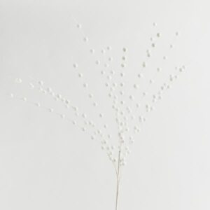 ΚΛΑΔΙ, ΛΕΥΚΟ, ΜΕ ΓΚΛΙΤΕΡ ΠΕΡΛΕΣ, 150cm