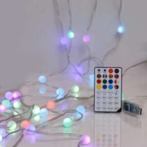 ΣΕΙΡΑ, 100 SMART MINI LED, ΛΕΥΚΕΣ ΜΠΑΛΙΤΣΕΣ 1.5cm, USB, ΔΙΑΧΕΙΡΙΣΗ ΜΕΣΩ ΕΦΑΡΜΟΓΗΣ, M/F, ΤΗΛΕΧΕΙΡΙΣΤΗΡΙΟ, ΔΙΑΦΑΝΟ ΠΛΑΚΕ ΧΑΛΚΙΝΟ ΚΑΛΩΔΙΟ, RGB LED ANA 15cm, ΠΡΟΕΚΤΑΣΗ ΠΑΡΟΧΗΣ 3m, IP20 (ROLL PACK)