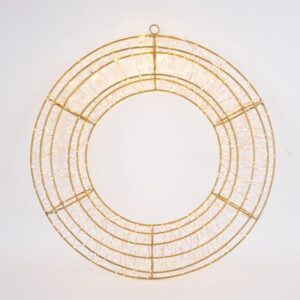ΣΤΕΦΑΝΙ 58cm, 1200 LED, 31V ΜΕΤΑΣΧΗΜΑΤΙΣΤΗ, TIMER, ΜΠΡΟΝΖΕ ΜΕΤΑΛΛΙΚΟΣ ΣΚΕΛΕΤΟΣ, MΠΡONZE ΧΑΛΚΙΝΟ ΚΑΛΩΔΙΟ, ΘΕΡΜΟ ΛΕΥΚΟ LED, ΠΡΟΕΚΤΑΣΗ ΠΑΡΟΧΗΣ 5m, IP44