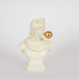 ΔΙΑΚΟΣΜΗΤΙΚΟ ΓΛΥΠΤΟ ΠΡΟΤΟΜΗ ΛΕΥΚΟ-ΧΡΥΣΟ 10.5x6x16cm