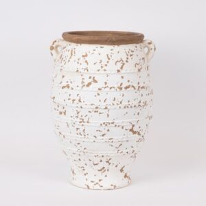 ΠΥΘΑΡΙ ΚΕΡΑΜΙΚΟ ΛΕΥΚΟ-ΚΑΦΕ 30x29x40.5cm