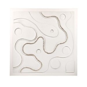 ΠΙΝΑΚΑΣ ΚΑΜΒΑΣ ΚΥΚΛΟΙ 3D ΜΠΕΖ 100x3x100cm