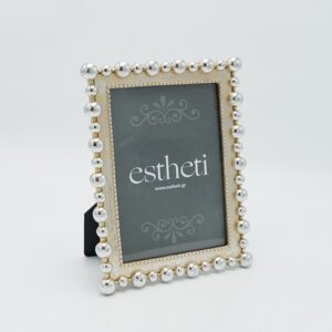 ΚΟΡΝΙΖΑ (13x18) ΠΟΛΥΡΕΖΙΝ ΧΡΥΣΟ-ΑΣΗΜΙ 17x2x22cm