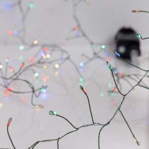 CLUSTER 12m, 960 MINI LED, ΜΕΤΑΣΧΗΜΑΤΙΣΤΗ, 8 ΠΡΟΓΡΑΜΜΑΤΑ & ΜΝΗΜΗ, ΠΡΑΣΙΝΟ ΧΑΛΚΙΝΟ ΚΑΛΩΔΙΟ, ΧΡΩΜΑΤΙΣΤΟ LED, ΠΡΟΕΚΤΑΣΗ ΠΑΡΟΧΗΣ 3m, IP44
