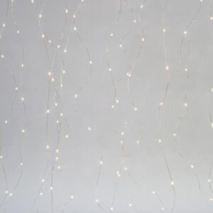 ΚΟΥΡΤΙΝΑ, 400 MINI LED, ΜΕΤΑΣΧΗΜΑΤΙΣΤΗ, ΑΣΗΜΙ ΧΑΛΚΙΝΟ ΚΑΛΩΔΙΟ, ΘΕΡΜΟ ΛΕΥΚΟ LED (H200 x W200cm, 16 ΣΕΙΡΕΣ x 25 LED), ΠΡΟΕΚΤΑΣΗ ΠΑΡΟΧΗΣ 5m, ΙΡ44