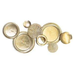 ΔΙΑΚΟΣΜΗΤΙΚΟ ΤΟΙΧΟΥ ΚΥΚΛΟΙ ΜΕΤΑΛΛΙΚΟ ΧΡΥΣΟ 90.8x5.1x44.5cm