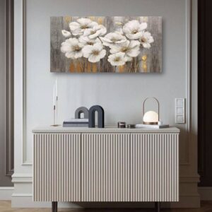 Πίνακας λευκά λουλούδια