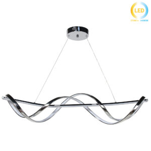 Φωτιστικό κρεμαστό LED 84W 90Χ20Χ19 εκ. Χρώμιο - KESKOR 190300